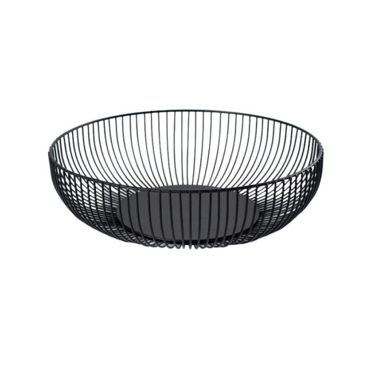 Household Living Room Fruit Basket Wrought Iron Desktop Snack Storage Basket, Snack Basket