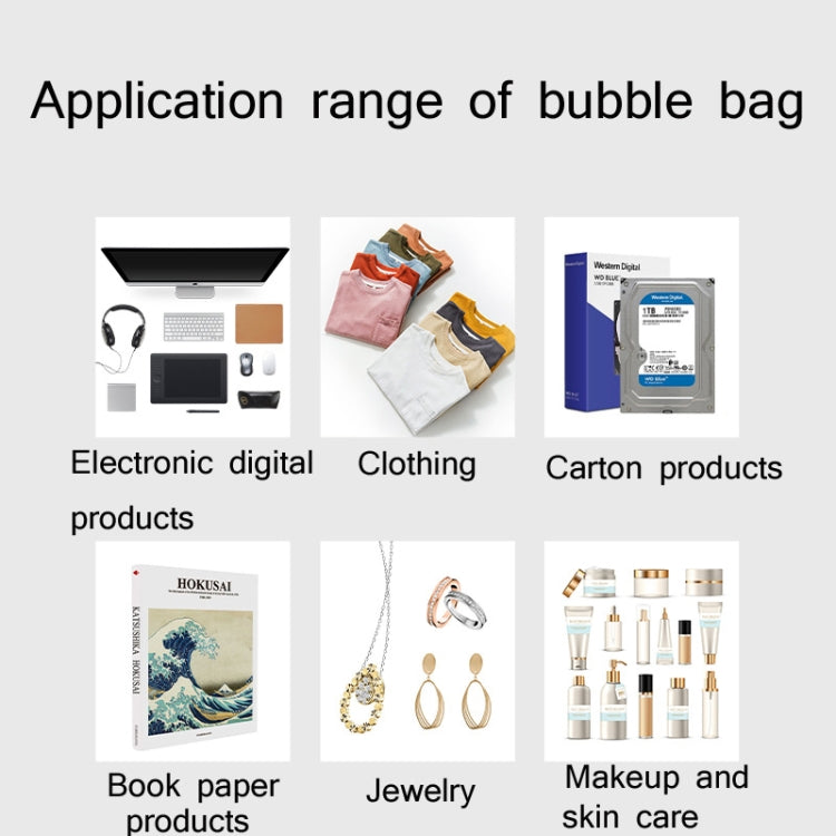 50pcs Black Co-Extrusion Film Bubble Bag Logistics Packaging Shockproof Bag Color Express Bag
