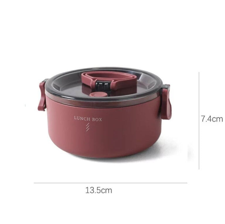 Round Portable Insulation Partitioned Lunch Box Student Office Workers Heated Microwave Oven Bento Box