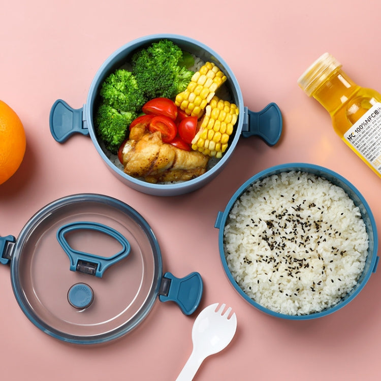 Round Portable Insulation Partitioned Lunch Box Student Office Workers Heated Microwave Oven Bento Box