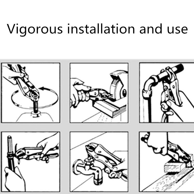 Multifunctional Universal Vigorous Pressure Pliers Manual Clamp C-type Pliers