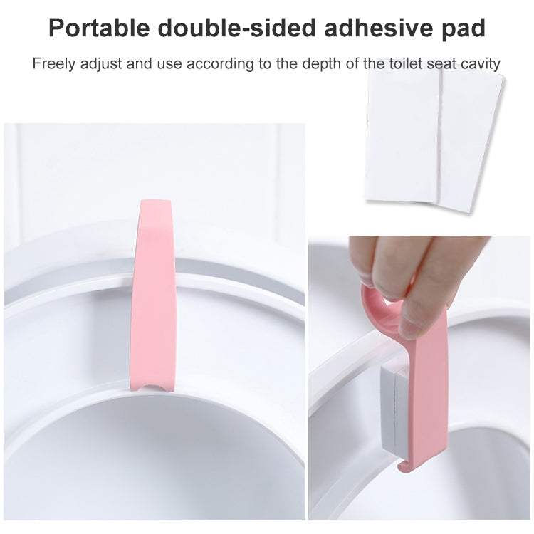 10 PCS Creative Anti-dirty Ring Toilet Lid Lift Toilet Accessories