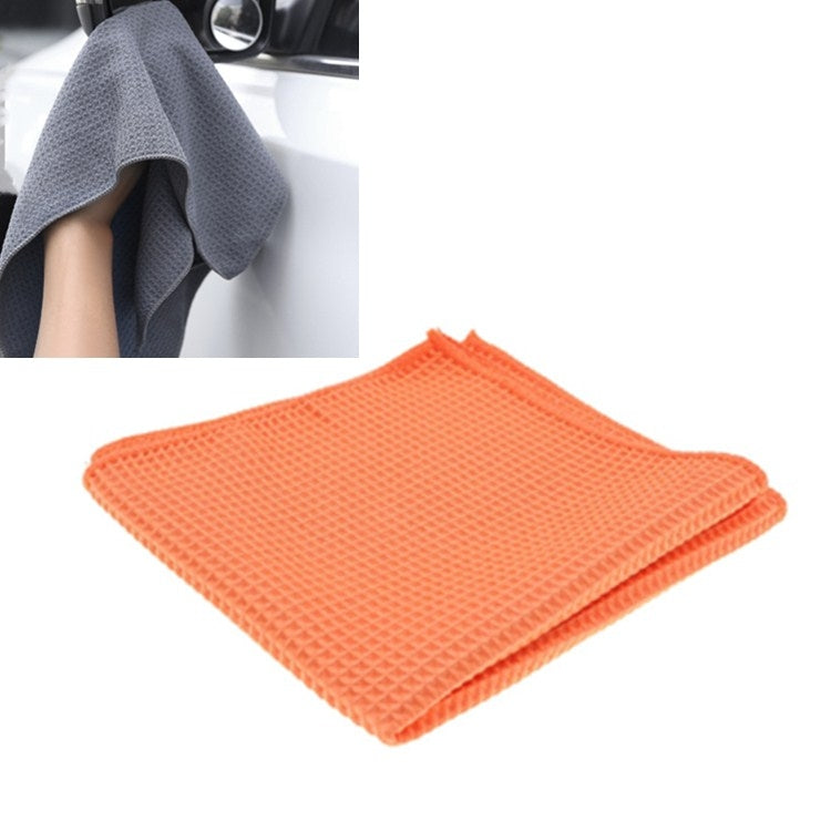 Pineapple Lattice Microfiber Lint-free Absorbent Honeycomb Car Washing Towel
