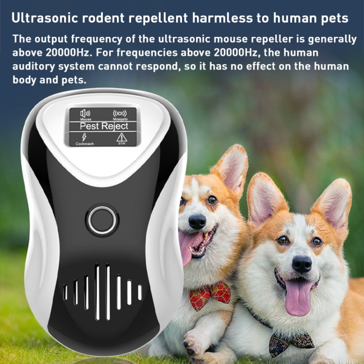 Ultrasonic Multifunctional Mouse Repeller Energy-Saving Silent Insect Repeller, Black White+EU Plug, Black White+UK Plug, Black White+US Plug, Blue Black+UK Plug, Blue White+UK Plug