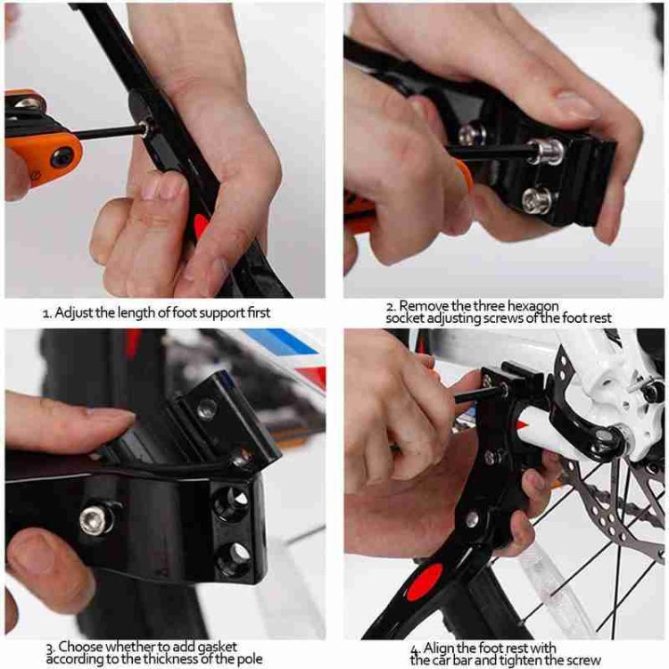 Bicycle Mountain Bike 26 Inch Aluminum Alloy Single Support Car Ladder Foot Support Parking Rack