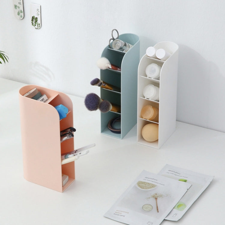 Multifunctional Home Furnishing Vertical Desktop Plastic Makeup Storage Box Student Stationery Pen Holder
