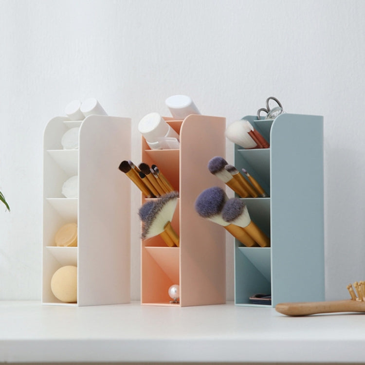 Multifunctional Home Furnishing Vertical Desktop Plastic Makeup Storage Box Student Stationery Pen Holder