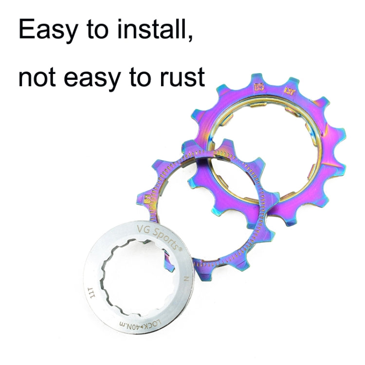 VG SPORTS Bicycle Lightweight Wear -Resistant Colorful Flywheel