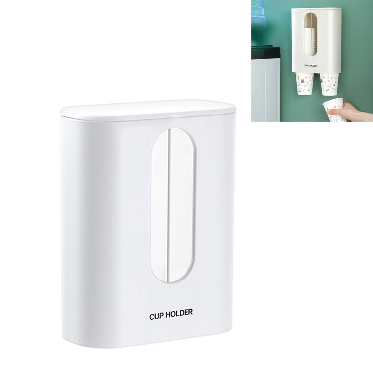 Household Punch-free Wall-mounted Disposable Paper Cup Taker Automatic Water Cup Holder Dispenser
