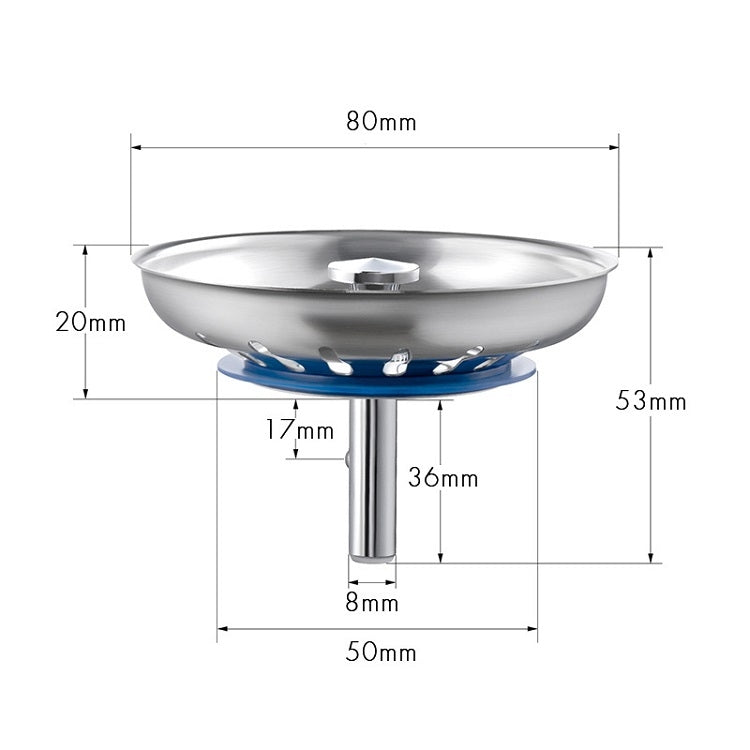 Stainless Steel 304 Washbasin Sink Filter Cover