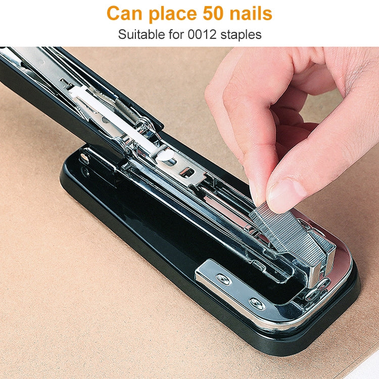 Deli 0414 Stapler Portable Rotatable Stapler 0012 Staple Nail