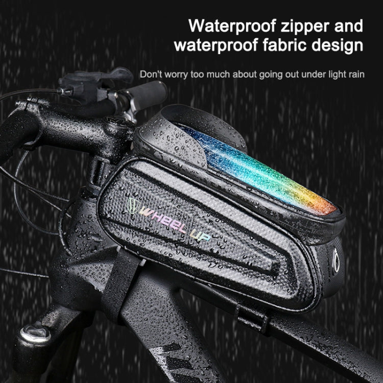 WHEEL UP Hard Shell Bicycle Bag Front Beam Bag Mountain Bike mobile Phone Touch Screen Tube Bag Riding Equipment