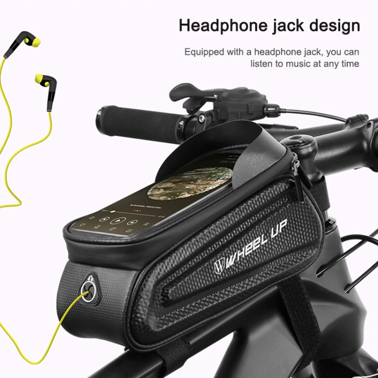 WHEEL UP Hard Shell Bicycle Bag Front Beam Bag Mountain Bike mobile Phone Touch Screen Tube Bag Riding Equipment