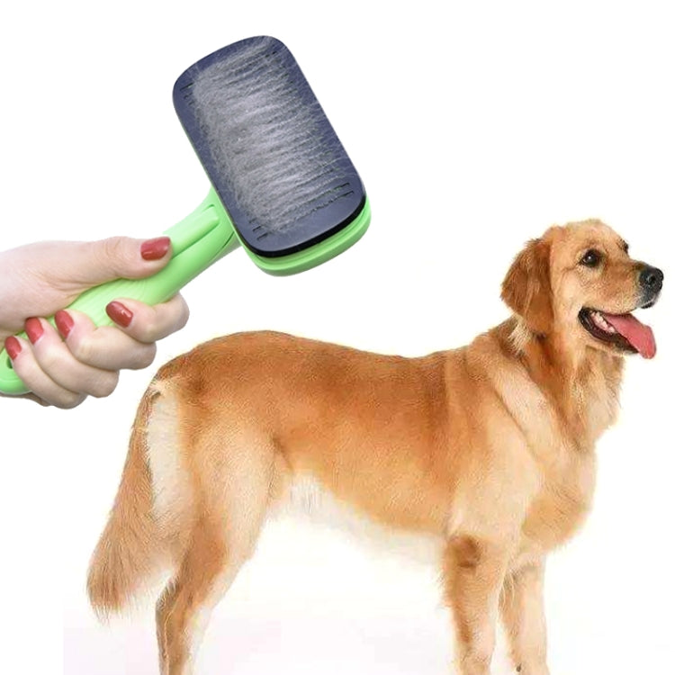 Pet Hair Removal Comb Automatic Hair Removal Brush Dog Hair Grooming Comb Cleaning Supplies