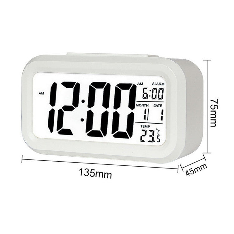 Temperature Type Lazy Snooze Alarm Mute Backlit Electronic Clock