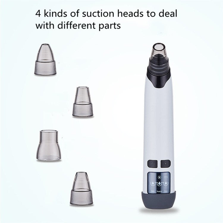 3-in-1 Temperature Sensor Blackhead Heating Electric Pore Cleaner Facial Acne Removing Device