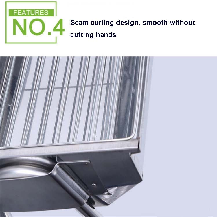 HZ-003 BBQ Grill Outdoor Portable Stainless Steel Stove Household Charcoal Barbecue Rack