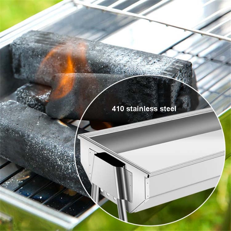 HZ-003 BBQ Grill Outdoor Portable Stainless Steel Stove Household Charcoal Barbecue Rack
