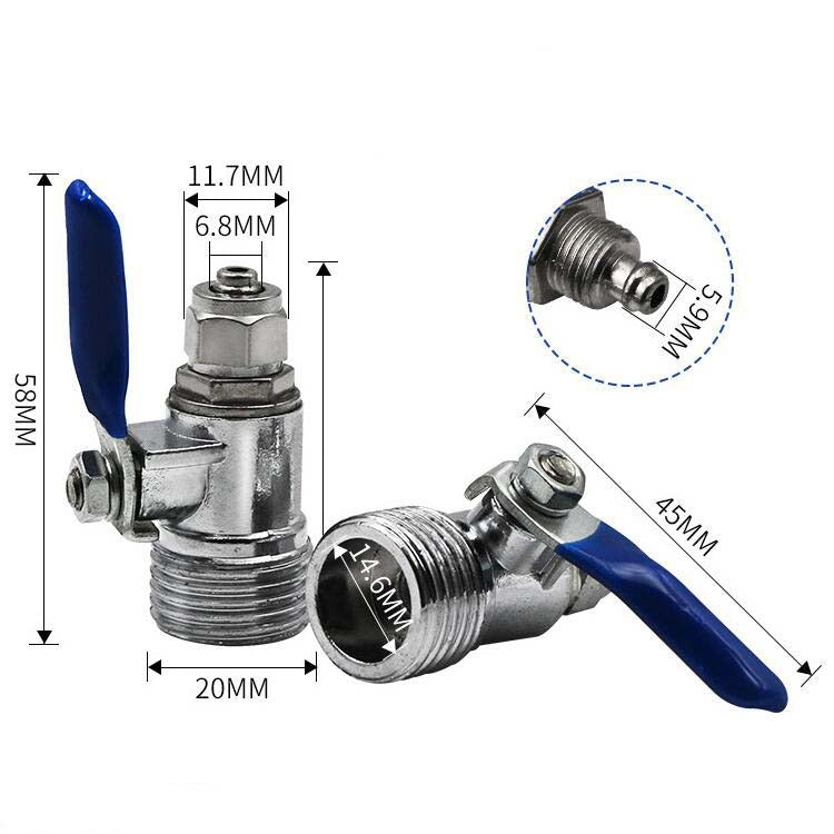 4 Points Outer Wire Turns 2 Points Valve Drinking Fountain Switch Faucet Accessories