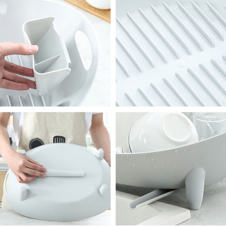 Tableware Storage Drain Dish Rack Multi-function Kitchen Utensil Rack