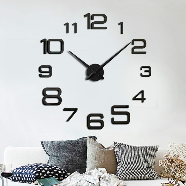 Acrylic Digital Wall Clock Home Living Room Wall Sticker Clock