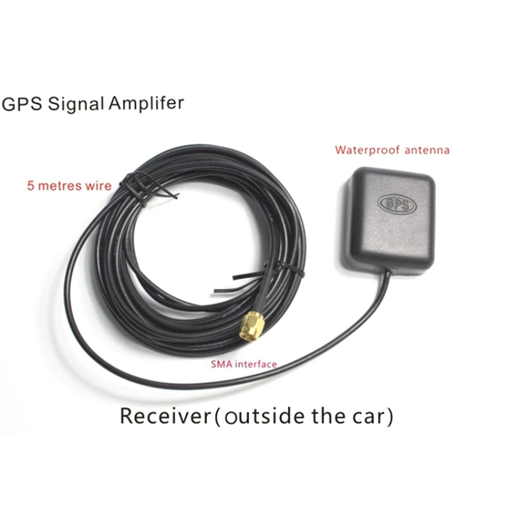 2 in 1 GPS Navigation Car Antenna Signal Amplifier