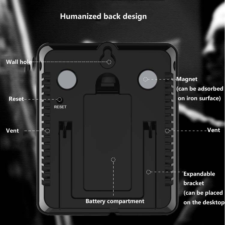 CH-212 Dual Probe Color Screen Smart Alarm Grill Kitchen Thermometer