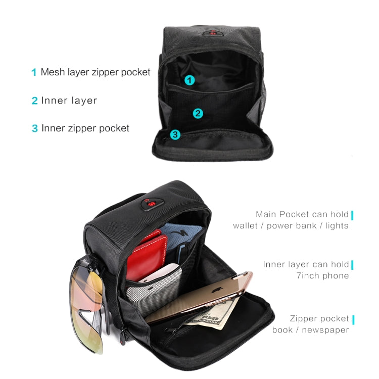 Rhinowalk TF910 Bicycle Front Handlebar Bag Multifunctional Waterproof Phone Bag Riding Bag