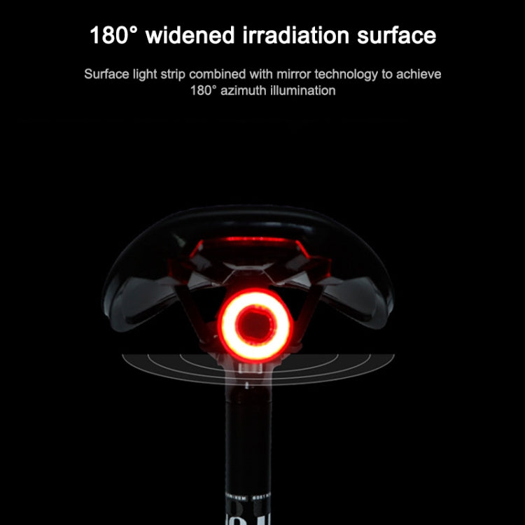 MEROCA MX2 Smart Sensor Brake Tail Light Mountain Bike Light USB Charging Road Bike Night Riding Tail Light