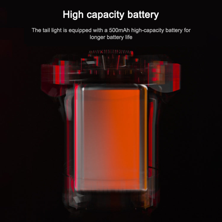 MEROCA MX2 Smart Sensor Brake Tail Light Mountain Bike Light USB Charging Road Bike Night Riding Tail Light