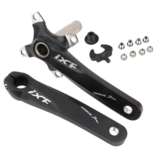 JIANKUN IXF Mountain Bike Hollow Crank Modified Single-plate Left and Right Cranks Crankshaft Bottom Axle