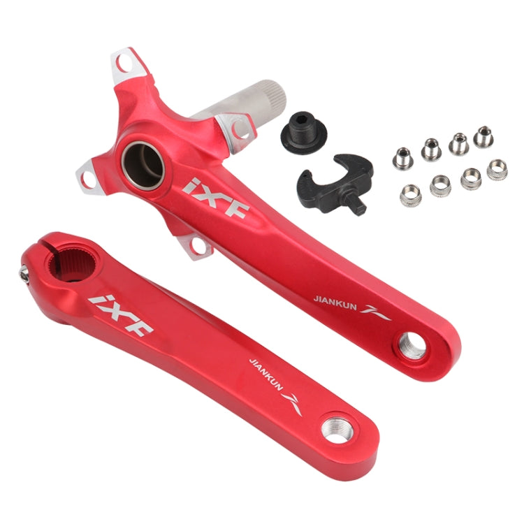 JIANKUN IXF Mountain Bike Hollow Crank Modified Single-plate Left and Right Cranks Crankshaft Bottom Axle
