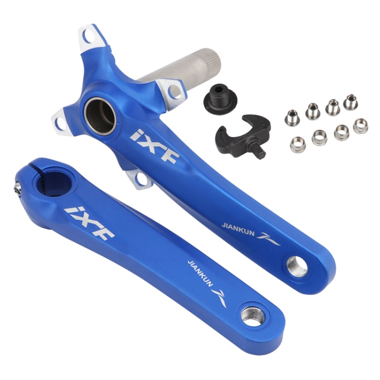 JIANKUN IXF Mountain Bike Hollow Crank Modified Single-plate Left and Right Cranks Crankshaft Bottom Axle