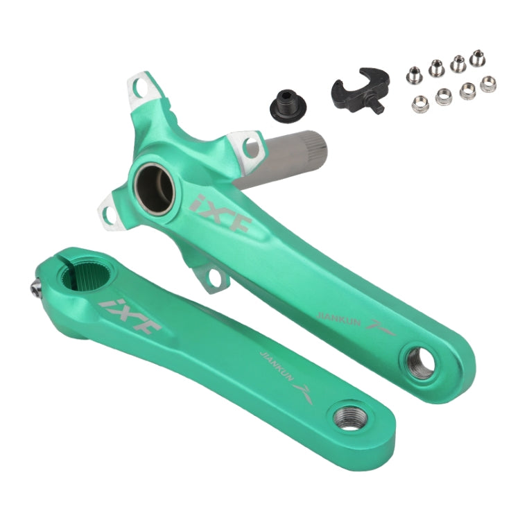 JIANKUN IXF Mountain Bike Hollow Crank Modified Single-plate Left and Right Cranks Crankshaft Bottom Axle