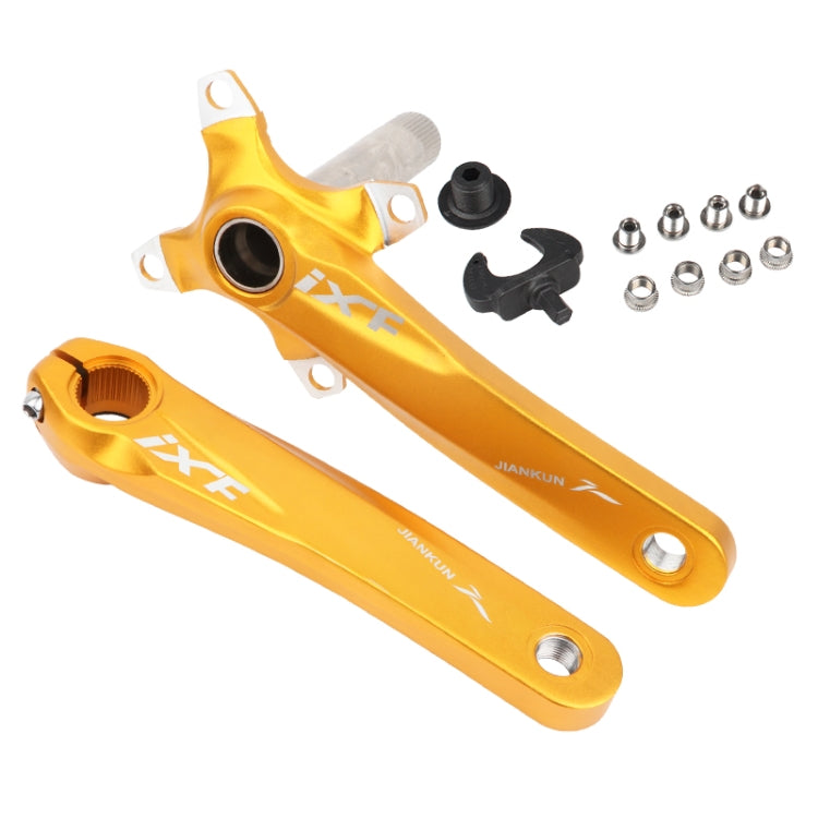 JIANKUN IXF Mountain Bike Hollow Crank Modified Single-plate Left and Right Cranks Crankshaft Bottom Axle