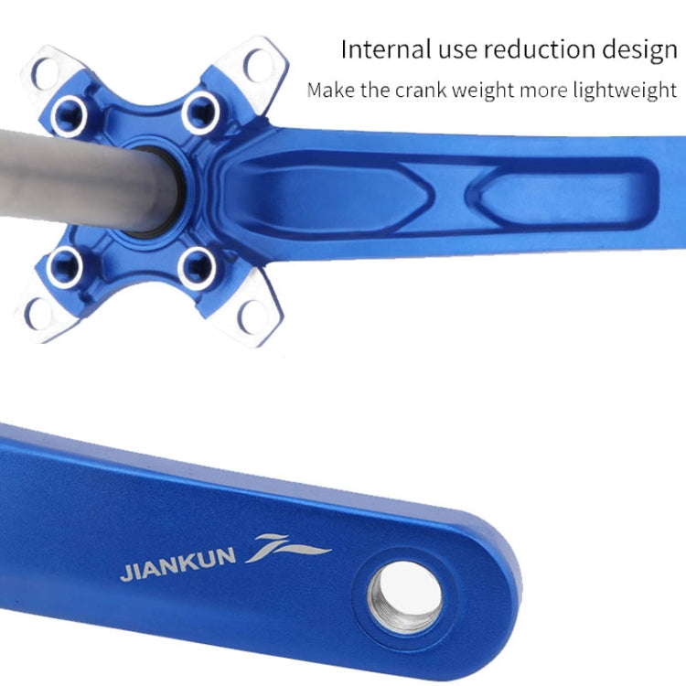 JIANKUN IXF Mountain Bike Hollow Crank Modified Single-plate Left and Right Cranks Crankshaft Bottom Axle