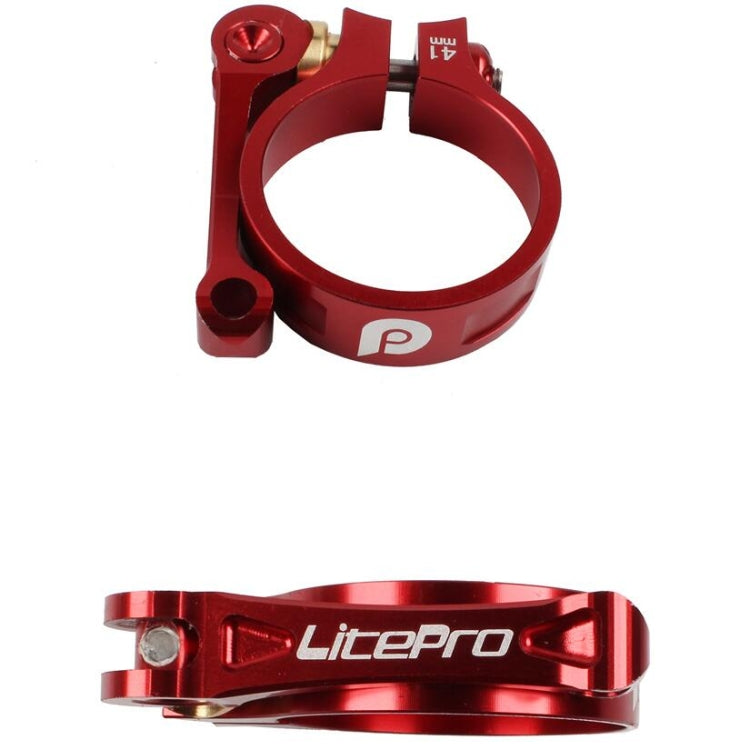 Litepro Seat Tube Clamp LP Folding Bike Seat Tube Clamp CNC 41mm Suitable for 33.9mm Seat Tube