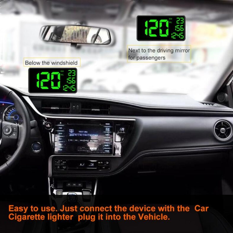 C1090 6.2 inch HUD Car Head-up Display GPS Car Universal Mileage Speed Meter Speeding Alarm / GPS Satellite Speed Measurement
