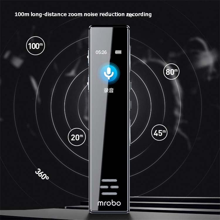 MROBO A10 Professional Voice Recorder HD Noise Reduction Student MP3 Color Screen Player