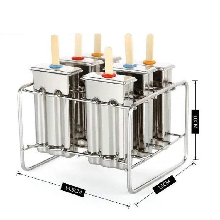 Stainless Steel DIY Ice Cream Mold Household Popsicle Ice Cream Mold