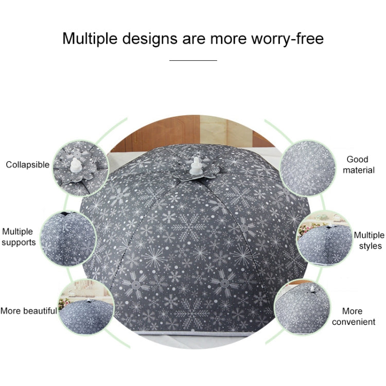 Snowflake Pattern Insulation Rice Cover Restaurant Anti-mosquito & Insect-proof Household Dish Cover