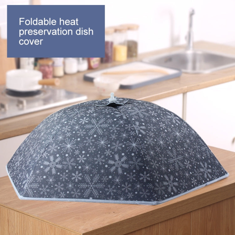 Snowflake Pattern Insulation Rice Cover Restaurant Anti-mosquito & Insect-proof Household Dish Cover