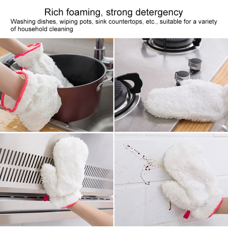 10 PCS Bamboo Fiber Household Non-stick Oil Dishwashing Gloves Kitchen Cleaning Waterproof Gloves