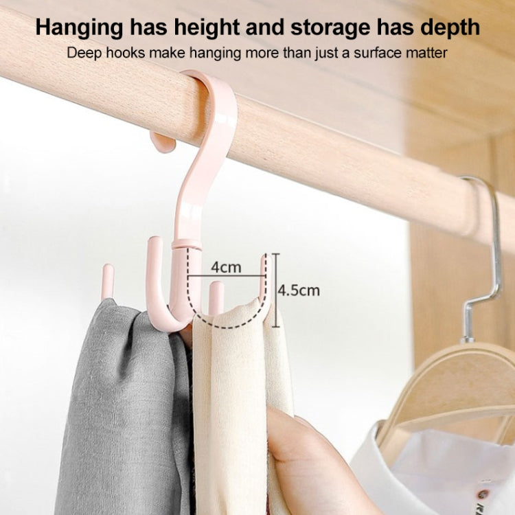 Rotatable Tie Belt Wardrobe Storage Hook