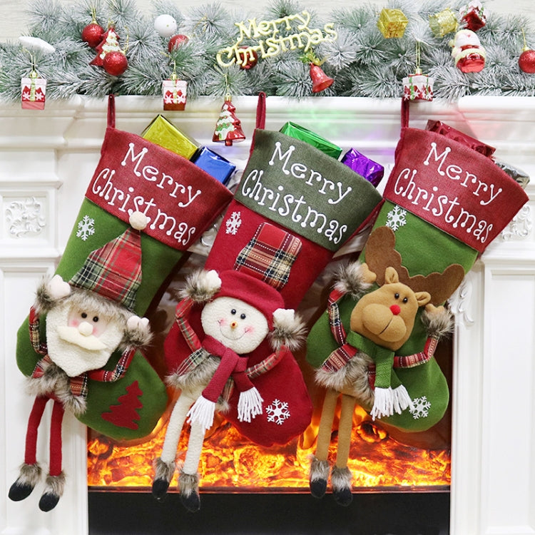 Christmas Decorations Christmas Socks Christmas Tree Pendant Children Gift Candy Bag