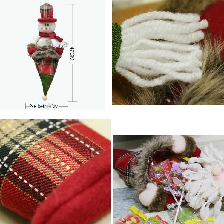 Christmas Pendant Gift Bags Christmas Day Decorations Christmas Children Ornaments Candy Bags Gift Bags