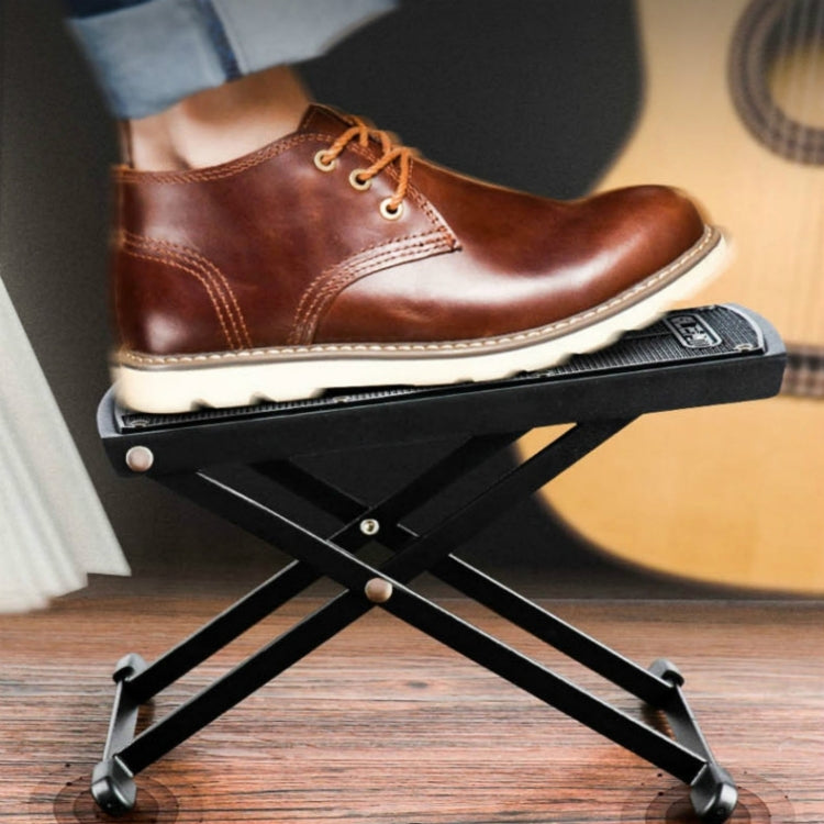 6-speed Adjustable Guitar Footrest Non-slip Panel Guitar Playing Pedal