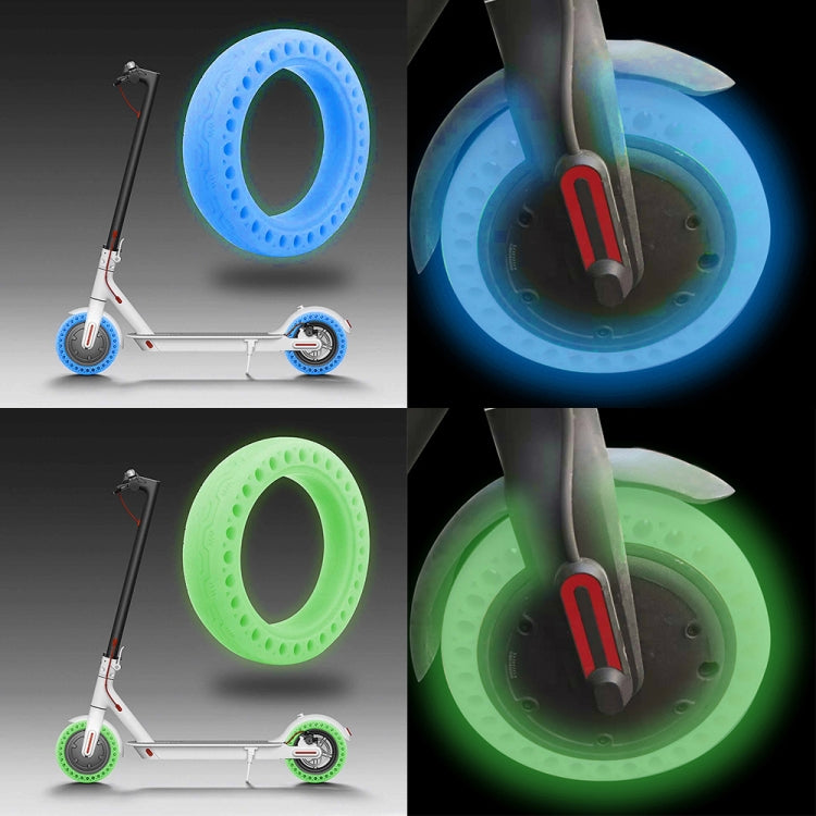 M0137 For Xiaomi Mijia M365 Electric Scooter Accessories 8.5 inch Shock-absorbing Pattern Honeycomb Solid Tire Fluorescent Tire