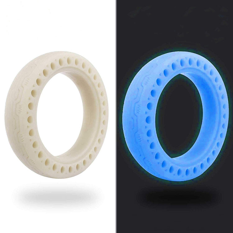 M0137 For Xiaomi Mijia M365 Electric Scooter Accessories 8.5 inch Shock-absorbing Pattern Honeycomb Solid Tire Fluorescent Tire
