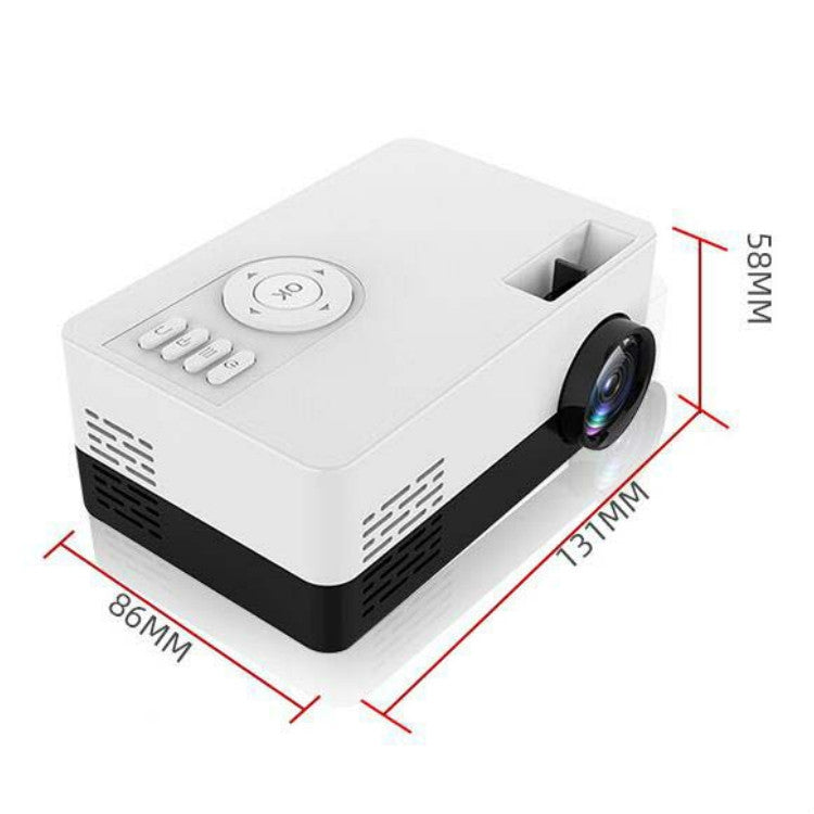 S261/J16 Home Mini HD 1080P Portable LED Projector, Support TF Card / AV / U Disk